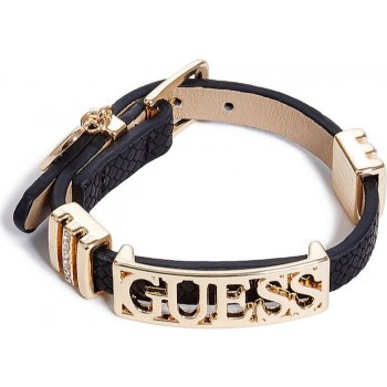 Guess Black and Gold-Tone Logo Friendship Bracelet P220892956A