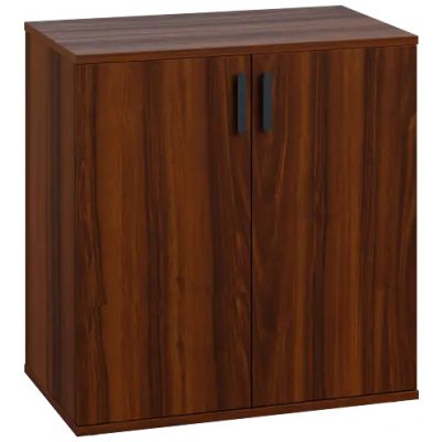 LN 2 - 7D kancelářská skříň, 2-dveřová, 750x720x400, ořech královský – Zboží Mobilmania