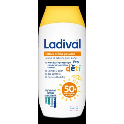 Ladival dětská citlivá pokožka mléko OF50+ 200 ml – Zboží Dáma