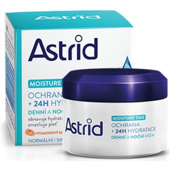 Astrid Moisture Time ochranný hydratační denní a noční krém pro normální až smíšenou pleť 50 ml