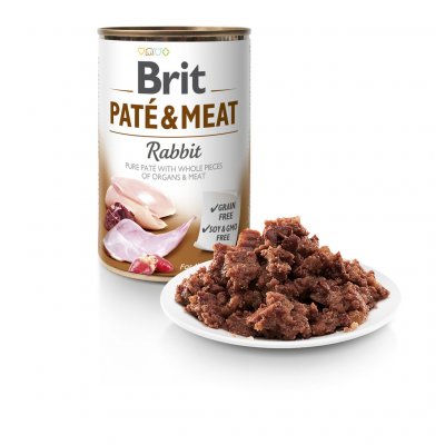 Brit Paté & Meat Dog Rabbit 800 g – Zbozi.Blesk.cz