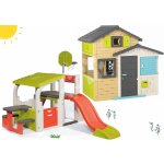 Smoby Set domeček Přátel s hracím centrem se skluzavkou Friends House Evo Playhouse – Hledejceny.cz