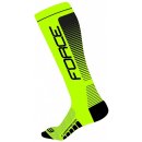 Force ponožky F COMPRESS fluo-černé