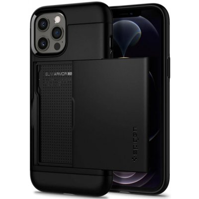 Pouzdro SPIGEN SLIM ARMOR CS IPHONE 12/12 PRO černé – Zboží Mobilmania