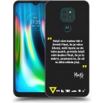 Pouzdro Picasee silikonové Motorola Moto G9 Play - Kazma - MĚLI BYSTE SE DO TOHO PUSTIT černé – Hledejceny.cz