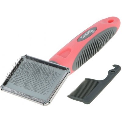 Kerbl Soft Cat Brush with Comb 16x16 cm – Zboží Dáma