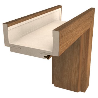 Naturel obložková zárubeň 80 cm pro tloušťku stěny 9,5-11,5 cm ořech karamelový pravá O2OK80P – HobbyKompas.cz