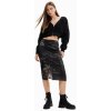 Dámská sukně Desigual sukně Skirt negro