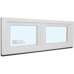 KNIPPING Plastové okno - 70 AD, 1500x500 mm, S/S, bílá Sklo: čiré – Sleviste.cz