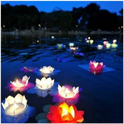 Vodní lampion 24 cm Barva: Fialová – Zbozi.Blesk.cz