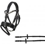 Uzdečka HKM Hobby Horsing Leather černá – Sleviste.cz