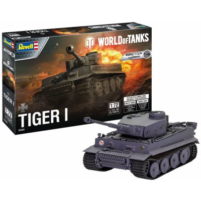 Revell Plastic ModelKit World of Tanks 03508 Tiger I 1:72