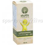 Ekolife Natura Liposomal Vitamin K2 + D3 Meruňka 60 ml – Hledejceny.cz