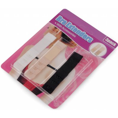 Prima-obchod Prodloužení obvodu podprsenky - jednořadé, dvouřadé, sada 3 ks, barva 1 (20 mm) mix – Zboží Dáma