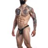 Pánské erotické prádlo Cut4Men Pouch Enhancing Thong Black Leopard