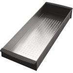 Odkapávací miska do velké komory dřezu FRANKE 112.0066.060, 156 mm x 417 mm, nerez / černý plast – Hledejceny.cz