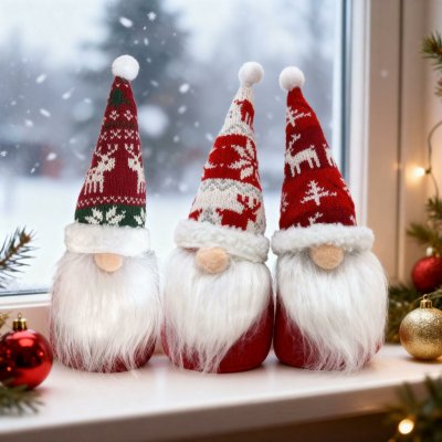 HomeShopXL Skandinávský vánoční skřítek - 28 cm - 3 varianty - 1 kus, náhodný design [59500] – Hledejceny.cz