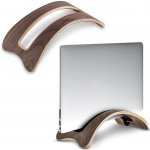 Stojan na notebook Sortland Dřevěný stojan pro odložení MacBooku - PremiumLine, ořechové dřevo (SL2456O) – Zboží Mobilmania