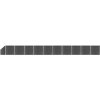 Příslušenství k plotu vidaXL Set plotového dílce WPC 1830 x (105–186) cm černý