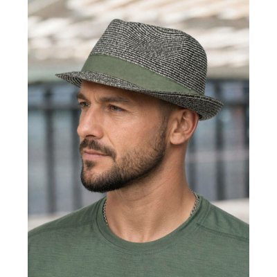 Krumlovanka letní klobouk Trilby Fa-40032 zelený – Sleviste.cz