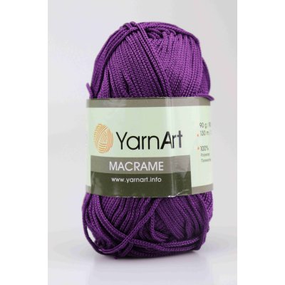Yarn Art příze Macrame M167 tmavě fialová