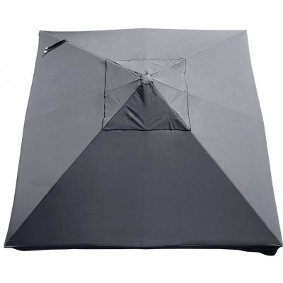 MVIA (Moravia Propag) Náhradní potah na slunečník 3,5 x 3,5 m (antracit, s volánem) – Zboží Mobilmania