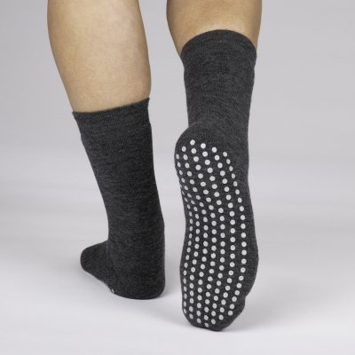 SAFA Protiskluzové merino ponožky šedé