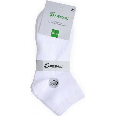 Pesail pánské bavlněné ponožky 3ks bílé – Zboží Mobilmania