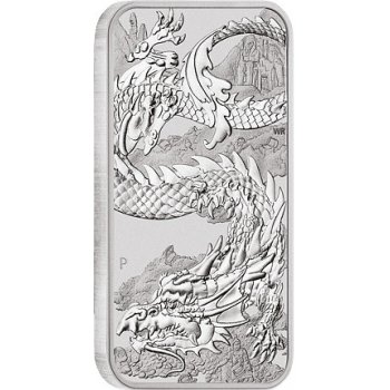 Perth Mint Stříbrná mince Dragon Rectangular Obdélník 1 Oz