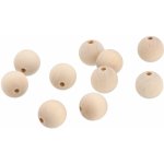ČistéDřevo Dřevěné navlékací korálky 2,5 cm - 10 ks – Zboží Dáma