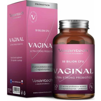 Vesantech Vaginal vaginální probiotika 50 miliard CFU 60 kapslí – Hledejceny.cz