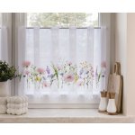 Záclona žakárová Růžová louka metráž bílá cena od - 50 cm 361930 – Zboží Mobilmania