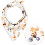 Biante dětský bavlněný šátek Sandra SA-611 Hravé myšky na bílém – Zboží Dáma