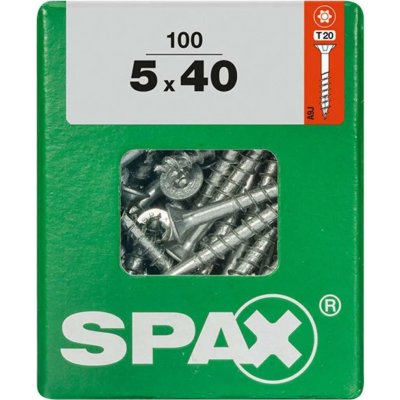 SPAX Vrut 5x40, zápustná hlava, T-STAR plus, WIROX, 100 ks (L) – Hledejceny.cz