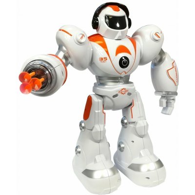 LEAN Toys 4261 Interaktivní RC robot s vystřelovacími projektily, oranžový – Hledejceny.cz