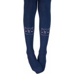 Gatta Dívčí vzorované punčocháče Kočička Čumáček tmavě modré – Zbozi.Blesk.cz