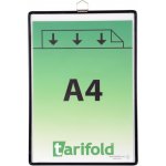 OFFICE LINE spol. s r.o. Ochranné kapsy s očkem A4 na výšku, otevřené s hora, černé – Zboží Dáma