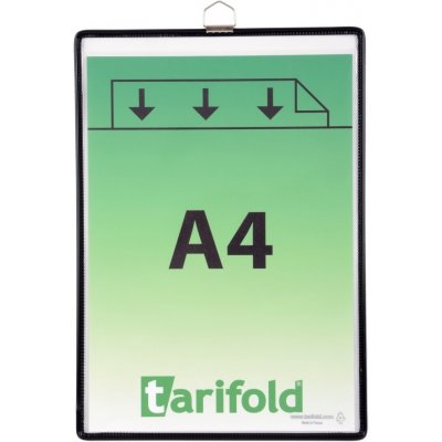 OFFICE LINE spol. s r.o. Ochranné kapsy s očkem A4 na výšku, otevřené s hora, černé – Zboží Dáma