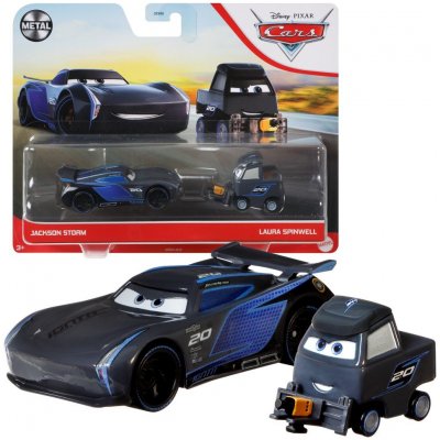 Mattel Cars 3 Autíčka Jackson Storm & Laura Spinwell GRR24 – Zbozi.Blesk.cz