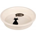 Trixie keramická miska s černou kočkou, s okrajem 0,25 l/13 cm – Zbozi.Blesk.cz