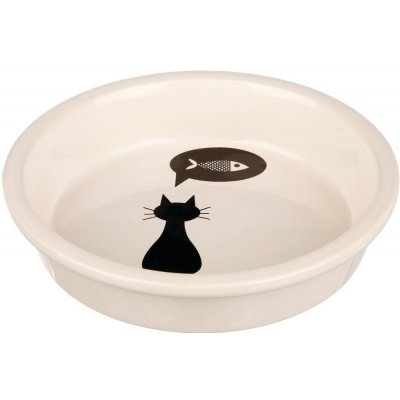Trixie keramická miska s motivem kočky - Výhodné balení: 2 x 250 ml, Ø 13 cm – Zboží Mobilmania