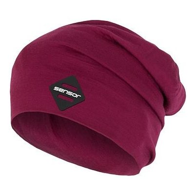 Sensor merino čepice Active logo lilla – Zboží Dáma