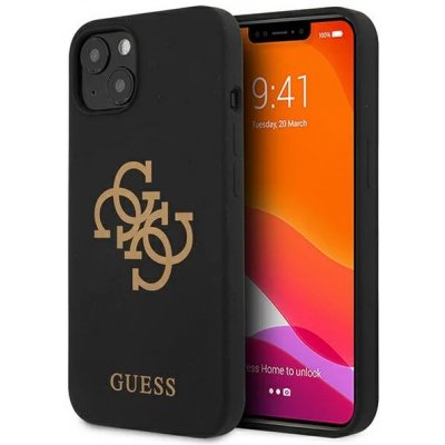 Pouzdro Guess iPhone 13 mini hard case Silicone 4G Logo černé – Hledejceny.cz