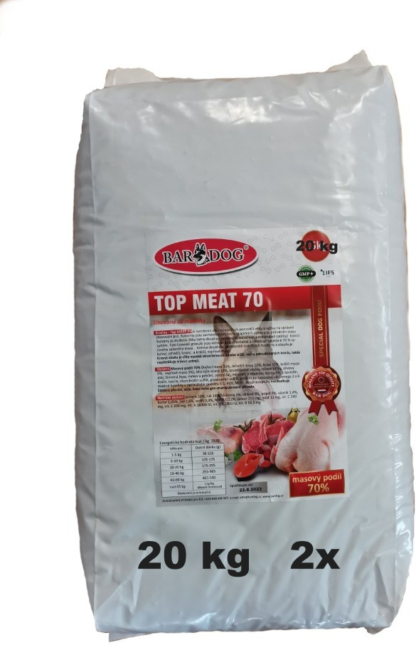 Bardog Top Meat 70 2 x 20 kg