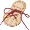 Čistédřevo dřevěná bota zavaž si tkaničku