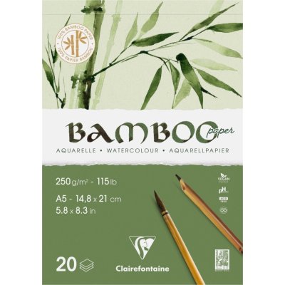 Clairefontaine Akvarelový blok Bamboo A4 20 listů 250 g – Zboží Dáma