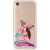 Pouzdro a kryt na mobilní telefon Honor iSaprio Kissing Mom - Brunette and Girl Honor 8S