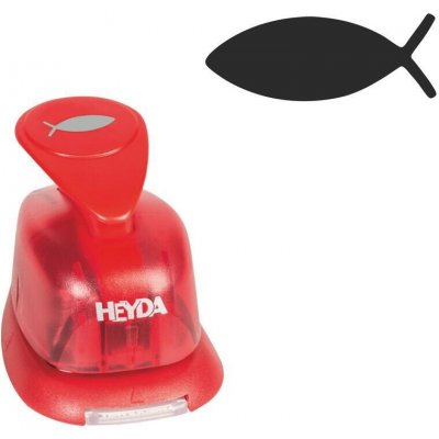 Heyda děrovač červený 17 mm Ryba – Zboží Mobilmania