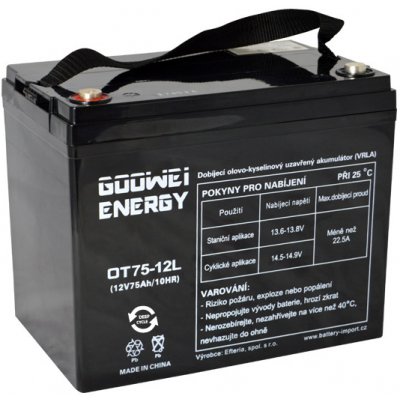 GOOWEI ENERGY OTL75-12 75Ah 12V