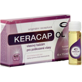 Topvet Keracap OL Pro poškozené vlasy ampule 6 x 15 ml